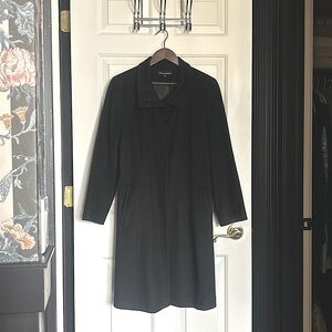 Wool-Cashmere Stand Collar Coat